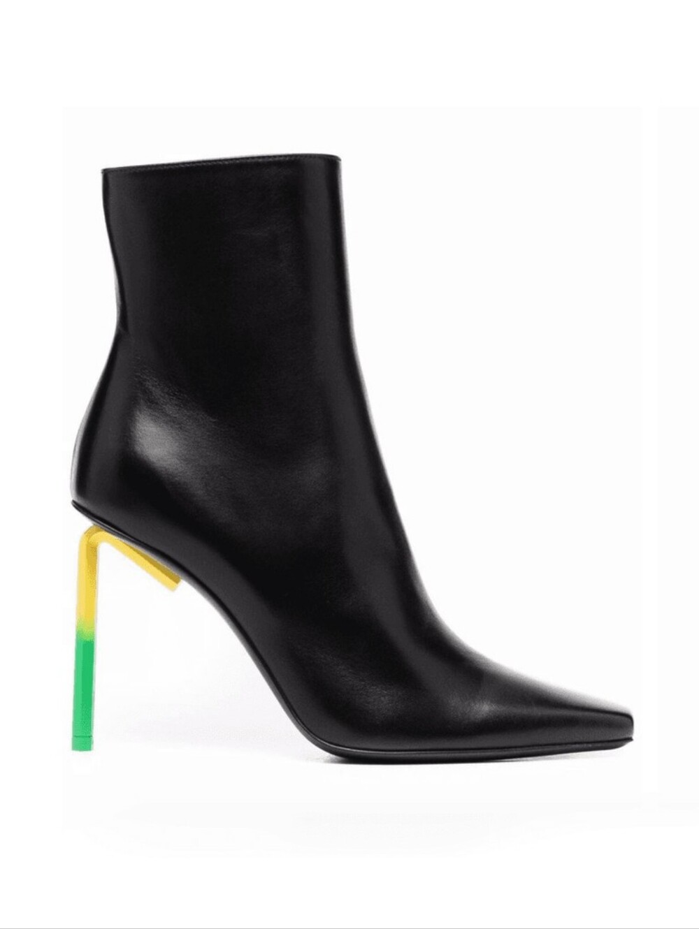 OFF-WHITE Allen Gradient Stiletto Heel Ankle Boots Black EU 38 US 8 Org $1,420